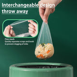 Kitchen Sink Strainer Drain with 200pcs Sink Filter Mesh Bags Filter Food Waste(Green+200pcs net bags) - Rear View