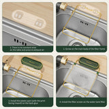 Kitchen Sink Strainer Drain with 200pcs Sink Filter Mesh Bags Filter Food Waste(200pcs net bags) - Front View