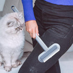 Multi-Purpose Cleaning Brush Pet Hair Removal Dual-Sided Brush with Scraper Gap Brush