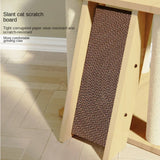 Cat Scratcher Bed Tower with Hammock Climbing Flower Tree Condo Ladder 120cm(Light Grey) - Rear View