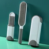 3 in 1 Furs Brusher Pet Hair Lint Remover Brush Self-cleaning Base - Side View