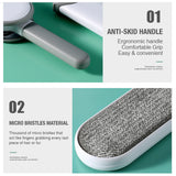 3 in 1 Furs Brusher Pet Hair Lint Remover Brush Self-cleaning Base - Top-Down View