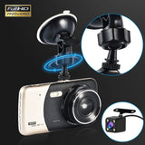 1080P Car Dash Camera Dual Front and Rear Video DVR Recorder Night Vision Kit - Front View