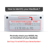 Premium High Quality 13.3'' Crystal Clear Case for 2021 New Macbook Air A2337 A2179 A1932 - Top-Down View