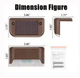 4 Pack SolarPower Deck Lights Outdoor Step Lights Waterproof LED lights - Low Angle