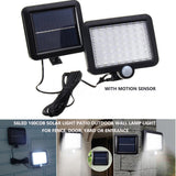 Solar Powered Light Patio Outdoor Motion Sensor Wall Lamp - Front View