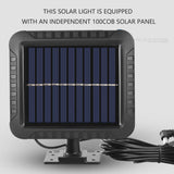 Solar Powered Light Patio Outdoor Motion Sensor Wall Lamp - Side View