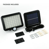 Solar Powered Light Patio Outdoor Motion Sensor Wall Lamp - Close-Up Angle