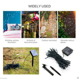Solar Fairy String Led Lights 12M-32M Outdoor Garden Christmas Party Decor(22M200Led) - Top-Down View