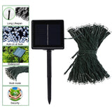 Solar Fairy String Led Lights 12M-32M Outdoor Garden Christmas Party Decor(22M200Led) - Rear View