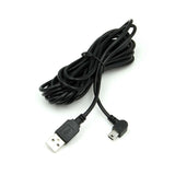 Dash Cam Mini USB Right Turn Extra Long Charging Cable 3.5M Dash Dashboard Lead - 45-Degree Angle