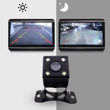 4LED Car Rear Camera Auto Parking Monitor Night Vision IP67 Waterproof With 5.5m Cable - 45-Degree Angle