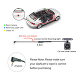 4LED Car Rear Camera Auto Parking Monitor Night Vision IP67 Waterproof With 5.5m Cable - Close-Up Angle