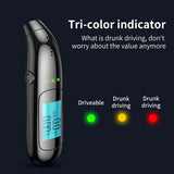 Portable Breathalyzer with Display Rechargeable Digital Electronic Breathalyser - Front View