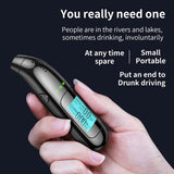 Portable Breathalyzer with Display Rechargeable Digital Electronic Breathalyser - Top-Down View