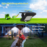 Clip-On Solar LED Light Outdoor Motion Sensor 45 LEDs IP65 Waterproof Security Wall Light - Side View