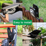 Clip-On Solar LED Light Outdoor Motion Sensor 45 LEDs IP65 Waterproof Security Wall Light - Top-Down View