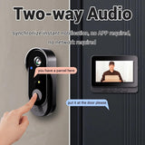 Smart Wireless Video Doorbell with 4.3
