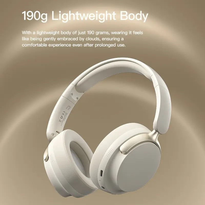 JR SY-T7 Bluetooth 5.4 Over-Ear Headset Wireless Headphones with Noise Cancelling Mic (Black)