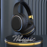 JR H6 Foldable Bluetooth 5.3 Wireless Headphone Over Ear Active Noise Cancelling Deep Bass Headset (Beige) - Front View