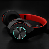 Bluetooth 5.0 Wireless Earphones Foldable Headset Stereo Headphones (Black) - 45-Degree Angle