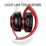 Bluetooth 5.0 Wireless Earphones Foldable Headset Stereo Headphones (Black) - Close-Up Angle