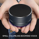 Bluetooth Speakers Portable Wireless Speaker Music Stereo Handsfree Rechargeable (Gold) - Top-Down View