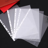 100Pack A4 Sheet Protector Plastic Pockets Bulk Lot Clear Reinforced Folders - Side View