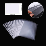 100Pack A4 Sheet Protector Plastic Pockets Bulk Lot Clear Reinforced Folders - Top-Down View