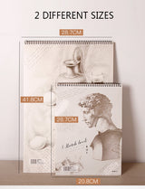 Sketch Pad 40 Sheets Artist Drawing Painting Art Paper with Thick Baseboard(28.7*20.8cm) - 45-Degree Angle