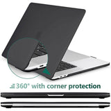 2020 Macbook Pro 13 Inch Case Plastic Hard Case Shell for 2020 Macbook Pro A2251 A2289 A2179(Clear) - Top-Down View