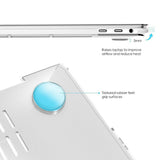 2020 Macbook Pro 13 Inch Case Plastic Hard Case Shell for 2020 Macbook Pro A2251 A2289 A2179(Clear) - Close-Up Angle