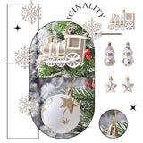 70-piece Christmas Tree Xmas Balls Decorations Baubles Hanging Party Ornament - Close-Up Angle