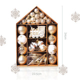 70-piece Christmas Tree Xmas Balls Decorations Baubles Hanging Party Ornament - Low Angle