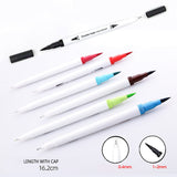 60 Unique Colors Double Head Acid- Free Non-Toxic Coloured Pens - Side View