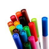 60 Unique Colors Double Head Acid- Free Non-Toxic Coloured Pens - Rear View