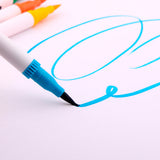 60 Unique Colors Double Head Acid- Free Non-Toxic Coloured Pens - Close-Up Angle