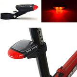 Solar Powered Bicycle Cycling Bike LED Headlight + Rear Tail Light Lamp LED with Gift Box - Side View