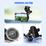 Automatic Clamping 15W Wireless Car Fast Charger Mount 2in1 Car Phone Holder - Extra Image