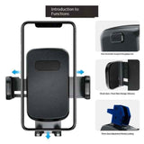 Universal Car Phone Stand Dashboard Hands Free Car Mount Phone Holder - Top-Down View