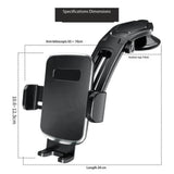 Universal Car Phone Stand Dashboard Hands Free Car Mount Phone Holder - 45-Degree Angle