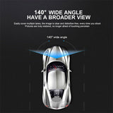 WIFI 3 Channels Dash Cam 1080P Full HD Car Dashcam with Hardwire Kit and 32GB Card - 45-Degree Angle