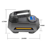 Portable Digital Car Air Compressor Tire Inflator With Emergency Flashlight - Low Angle