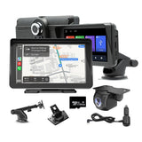 7 IPS HD Touch Screen Apple Android Carplay with Dual Dashcam 64G Card