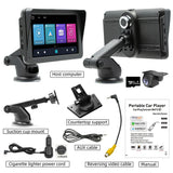 7 IPS HD Touch Screen Apple Android Carplay with Dual Dashcam 64G Card - Front View