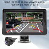 7 IPS HD Touch Screen Apple Android Carplay with Dual Dashcam 64G Card - Close-Up Angle