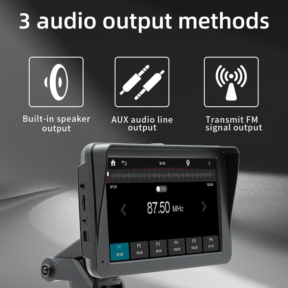 7 IPS HD Touch Screen Apple Android Carplay with Dual Dashcam 64G Card