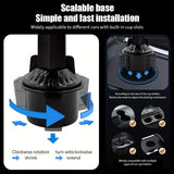 Universal 3in1 Car Cup Holder Tray Phone Mount Drink Food Table Tidy Organizer - 45-Degree Angle