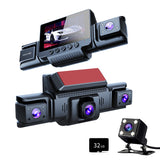 4-Channel 360? Panoramic 1080P HD Dash Cam Comes With 32GB TF Card