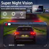 4-Channel 360° Panoramic 1080P HD Dash Cam Comes With 32GB TF Card - Top-Down View